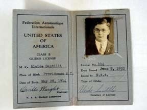 Al Santilli's glider license